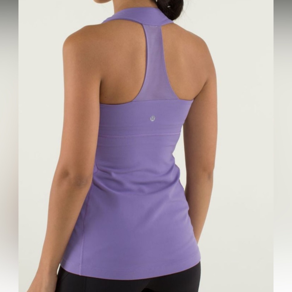 Lululemon Scoop Neck Tank size 6 color: Winter orchid (purple) - Picture 2 of 9